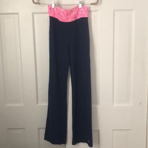 NAVY BLUE GIRLS SIZE L VINEYARD VINES YOGA PANTS